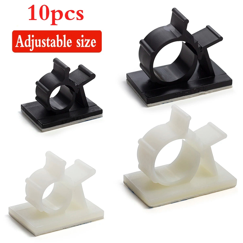 Cable Staple Clip - Regulowany organizer kabli Samoprzylepne klipsy do