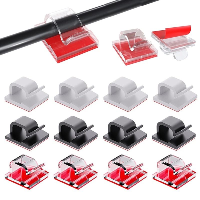 Cable Staple Clip - 50 szt. Klipsy do organizacji kabli,
