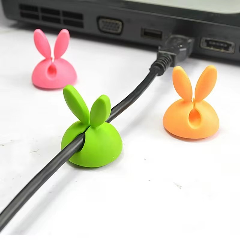 Cute Rabbit Ear Cable Manager  – Cable Staple Clip recenzja i cena