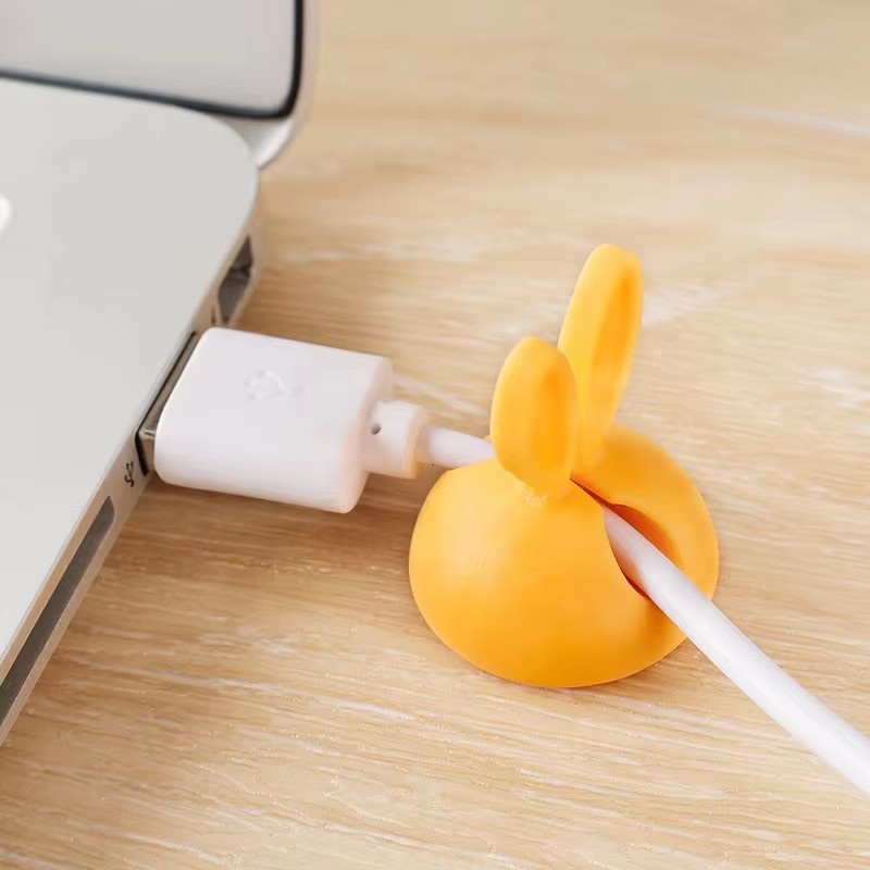 Cute Rabbit Ear Cable Manager  – Cable Staple Clip recenzja i cena