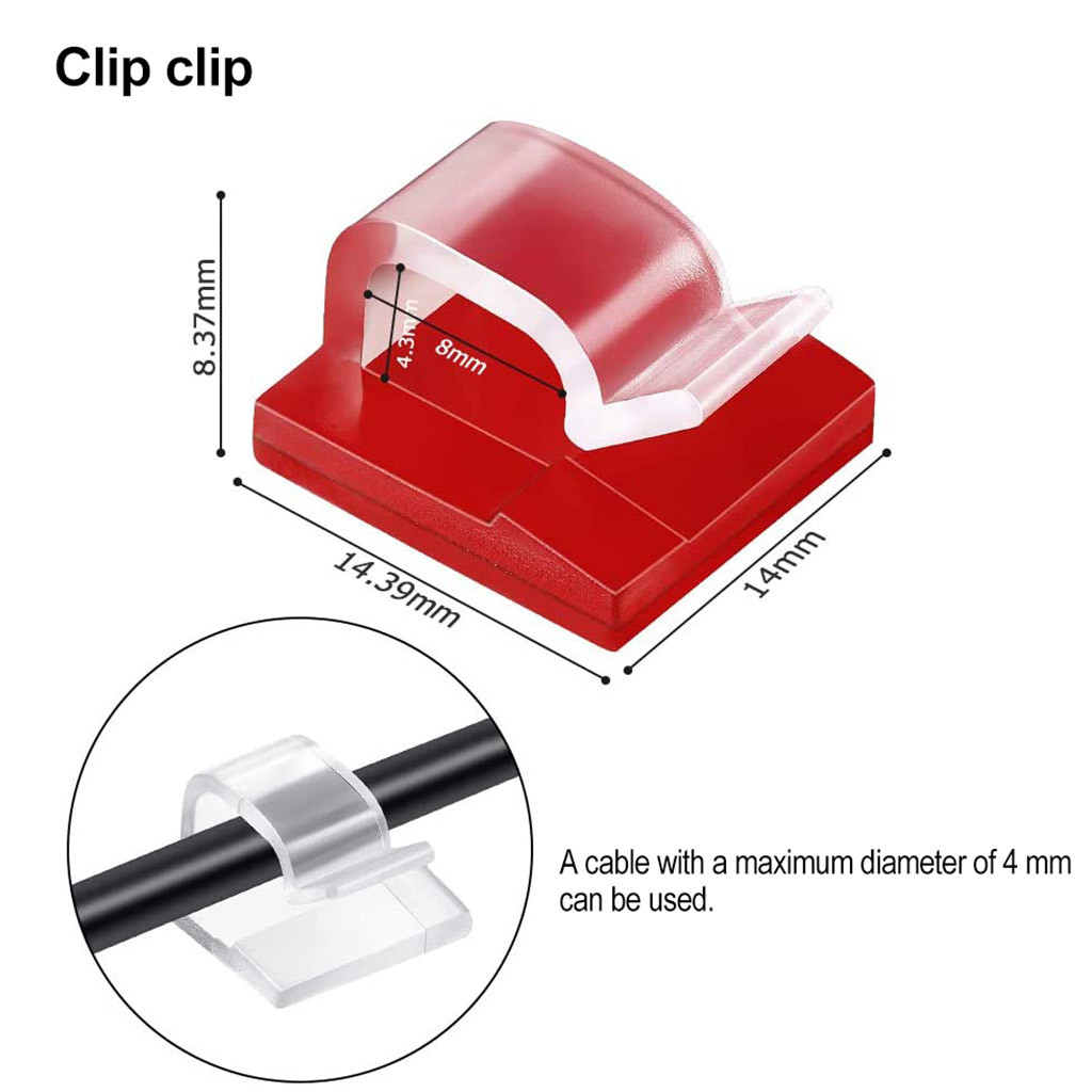 50 szt. Klipsy do organizacji  – Cable Staple Clip recenzja i cena