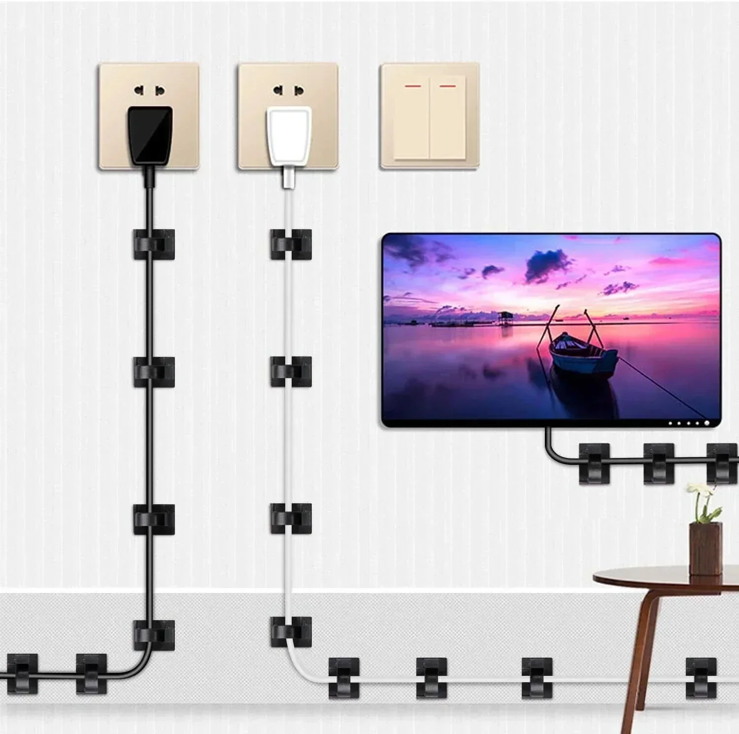 Samoprzylepny organizer do kab – Cable Staple Clip recenzja i cena